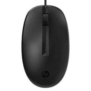 Мышь проводная оптическая HP 125, 3 кнопки, 1200 dpi, USB, черная / Мыши проводные