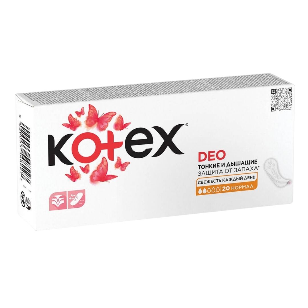 Kotex Deo күнделікті төсемдер, 2 тамшы, 20 дана/қапт / Женские гигиенические средства №2