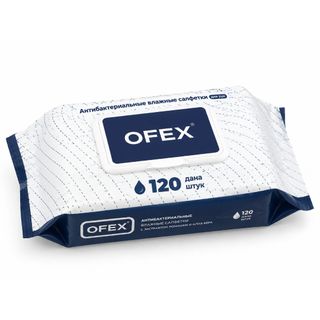 Дымқыл майлықтар Ofex, бактерияға қарсы, қаптамада 120 дана / Косметикалық дымқыл майлықтар oe.kz Дымқыл майлықтар Ofex, бактерияға қарсы, қаптамада 120 дана / Косметикалық дымқыл майлықтар
