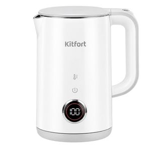 Электрический чайник Kitfort КТ-6699, 1,7 л, пластик, белый / Оборудование для кухни	