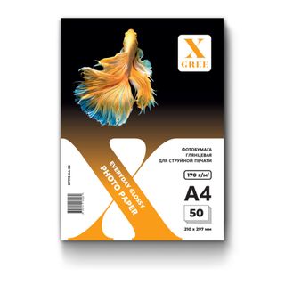 Фотобумага X-Gree Everyday, A4 формат, 170 г/м2, 50 листов, глянцевая / Фотоқағаздар