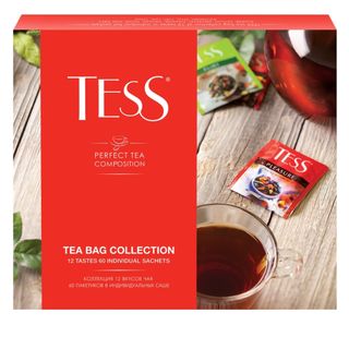 Чай Tess "Tea Bag Collection", ассорти, 60 пакетиков / Чай пакетированный oe.kz Чай Tess "Tea Bag Collection", ассорти, 60 пакетиков / Чай пакетированный