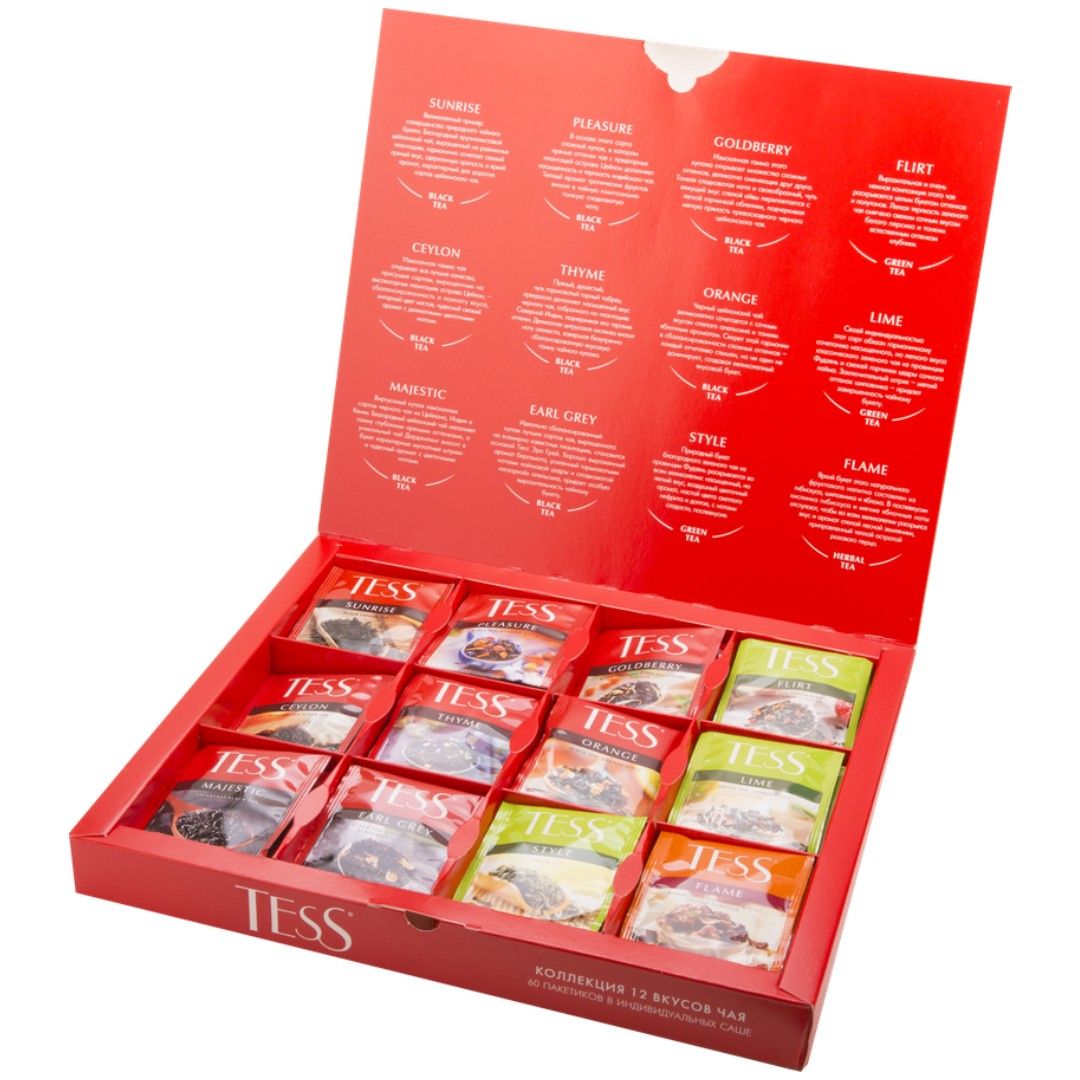 Чай Tess "Tea Bag Collection", ассорти, 60 пакетиков / Чай пакетированный №3 oe.kz Чай Tess "Tea Bag Collection", ассорти, 60 пакетиков / Чай пакетированный №3