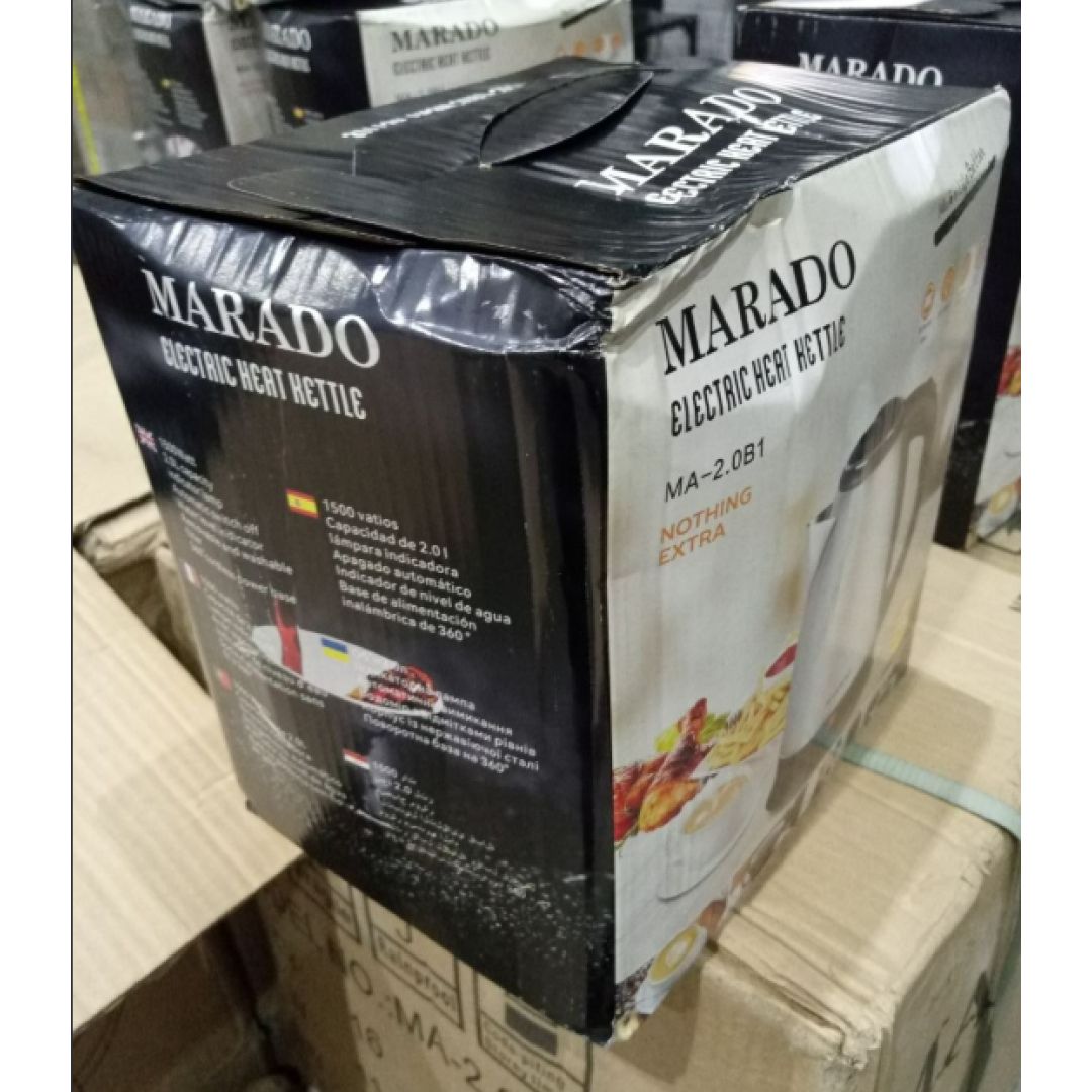 Электрлік шәйнек Marado MA-2.B1, 2 л, тот баспайтын болат / Ас үй жабдықтары №3