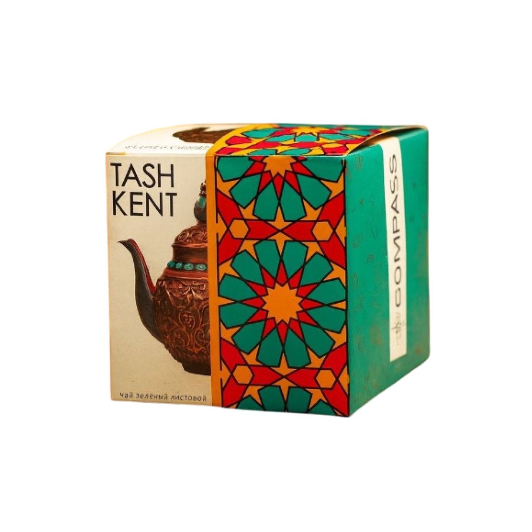 Чай Compass "Tashkent", зеленый, фруктовый, 180 гр, листовой / Чай листовой