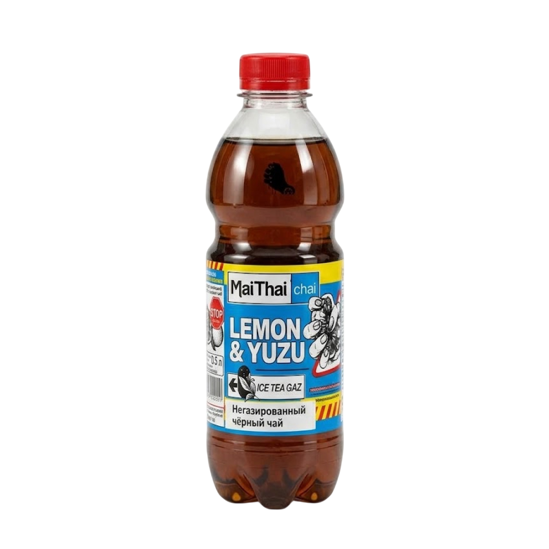 Напиток чайный Barbados Mai Thai chai "Лимон и юдзу", 0,5 л, пластиковая бутылка / Напитки и энергетики