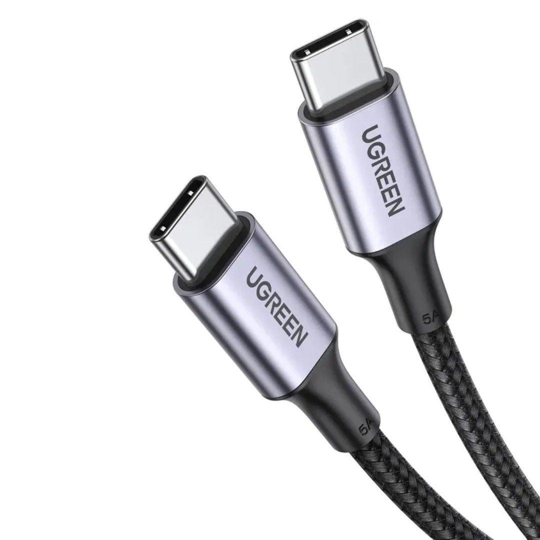 Кабель Ugreen US316 (70427), Type-C — Type-C, 100 Вт, 1 м, черный / Зарядные устройства, кабели №3