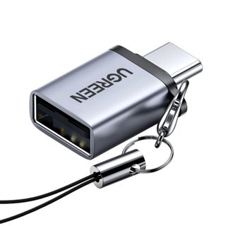 Переходник Ugreen US270 (50283), Type-С — USB 3.0, серый / Интерфейсные кабели