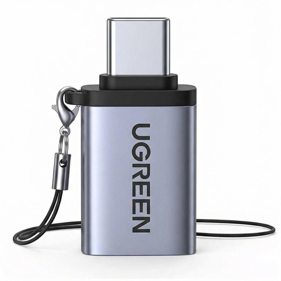 Переходник Ugreen US270 (50283), Type-С — USB 3.0, серый / Интерфейсные кабели №2 oe.kz Переходник Ugreen US270 (50283), Type-С — USB 3.0, серый / Интерфейсные кабели №2